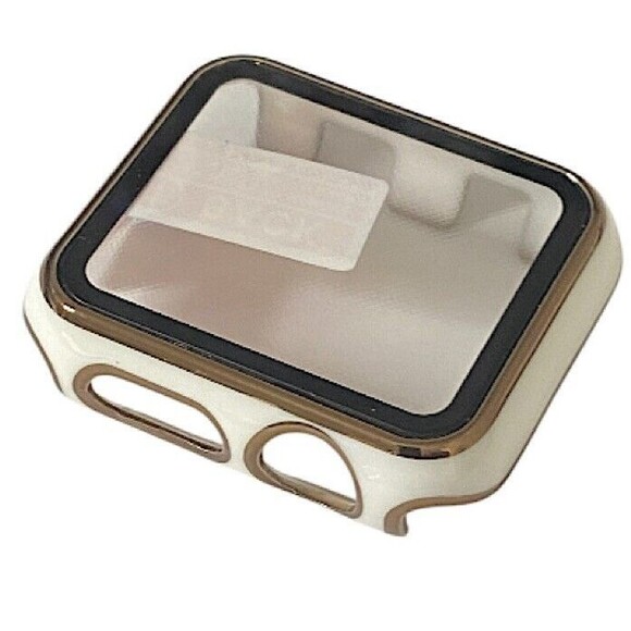 For Apple Watch iWatch Set Of 3 White Screen Protector Case Cover - Picture 2 of 4